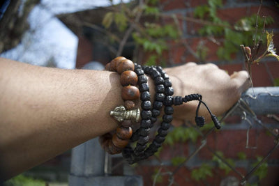 Wrist Malas Default Tibetan Bell Bodhi Seed Wrist Mala wm272