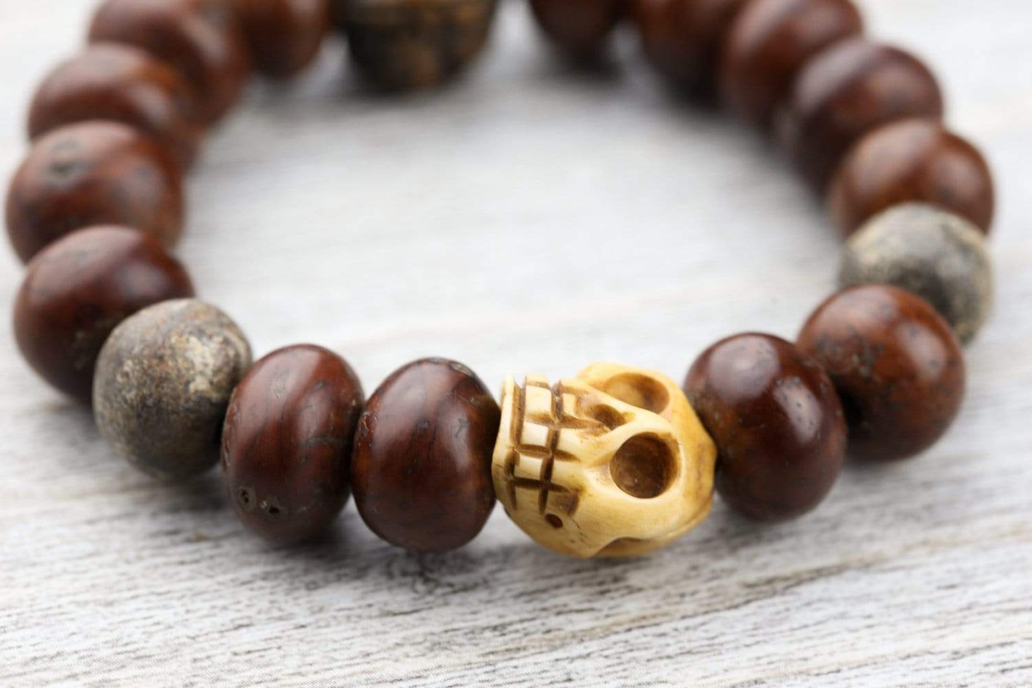 Skull Necklace (Ceremony) Bone and Wood Voo-Doo.. – Sheer Treasures Company  LLC.