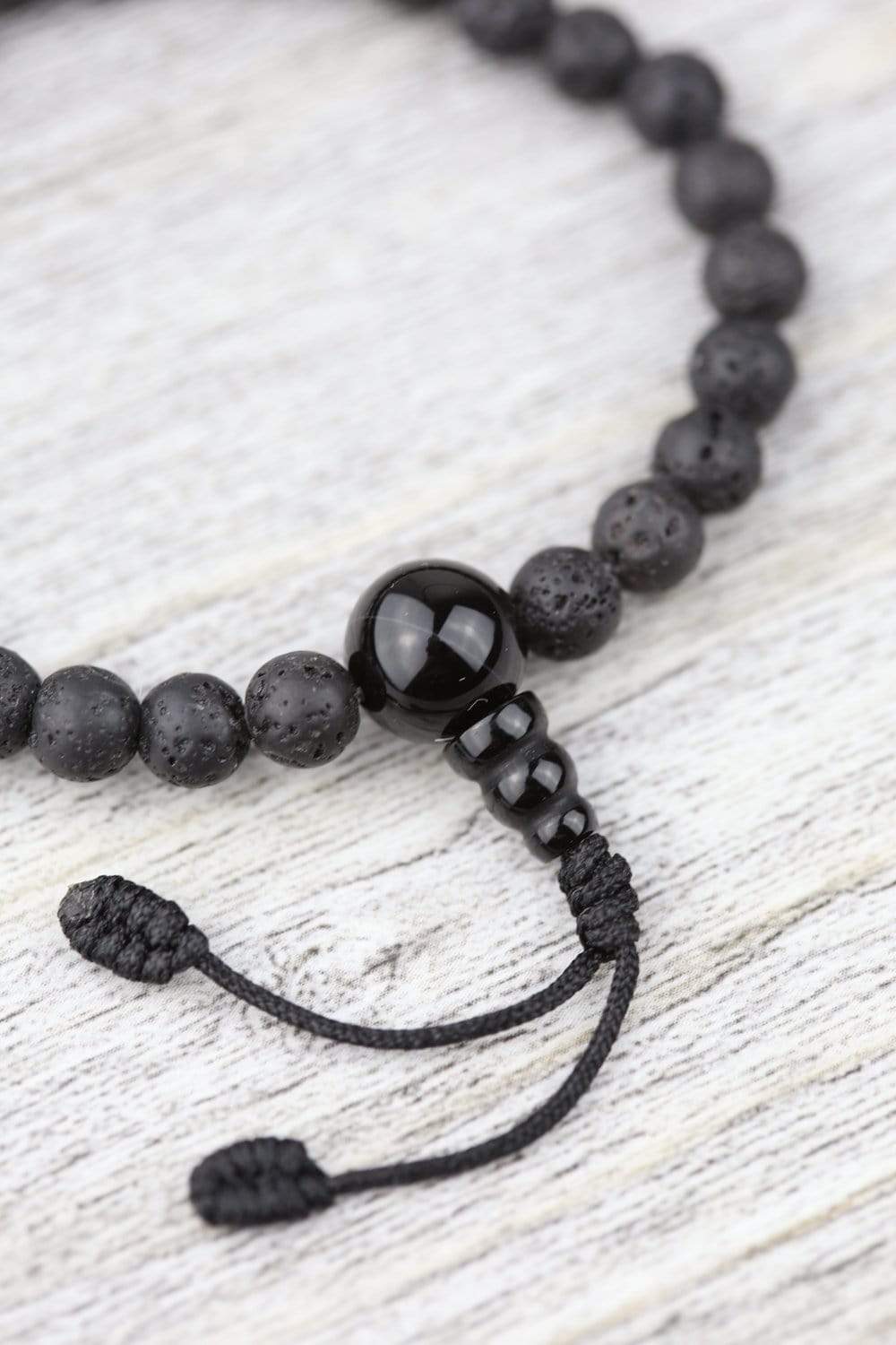 Double Wrap Lava Rock and Thai Wood Beads Mala Bracelet Necklace -  DharmaShop