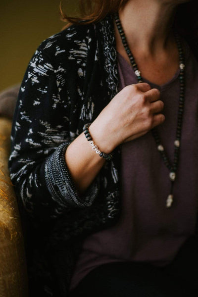 Awakening Wrist Mala Beads | 108 amazonite wrap mala
