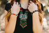 Wrist Malas Karma Bracelet with Tibetan Beads wm409
