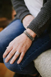 Wrist Malas Labradorite & Moonstone Bracelet Set WM570