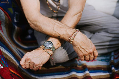 Wrist Malas Matte Riverstone Wrist Mala