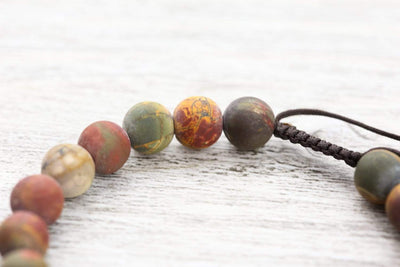 Wrist Malas Matte Riverstone Wrist Mala