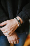 Wrist Malas Midnight Moonstone & Labradorite Bracelet WM563
