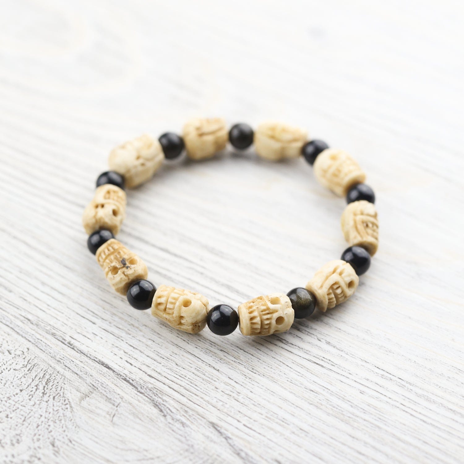 Wrist Malas Negativity Shield Skull Bracelet