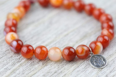 Wrist Malas Sardonyx Fire Wrist Mala WM505