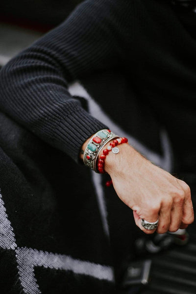 Wrist Malas Sardonyx Fire Wrist Mala WM505