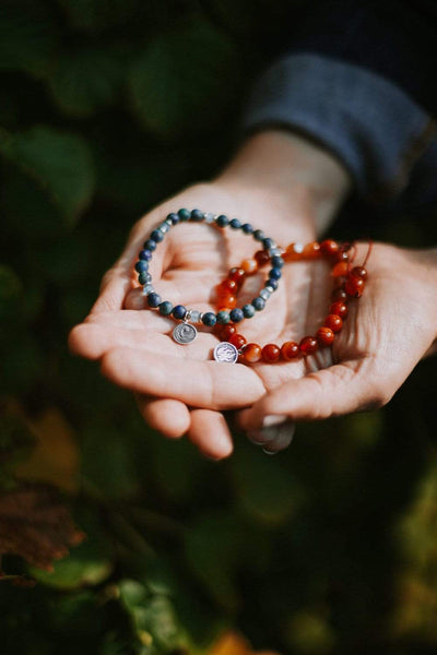 Wrist Malas Sardonyx Fire Wrist Mala WM505