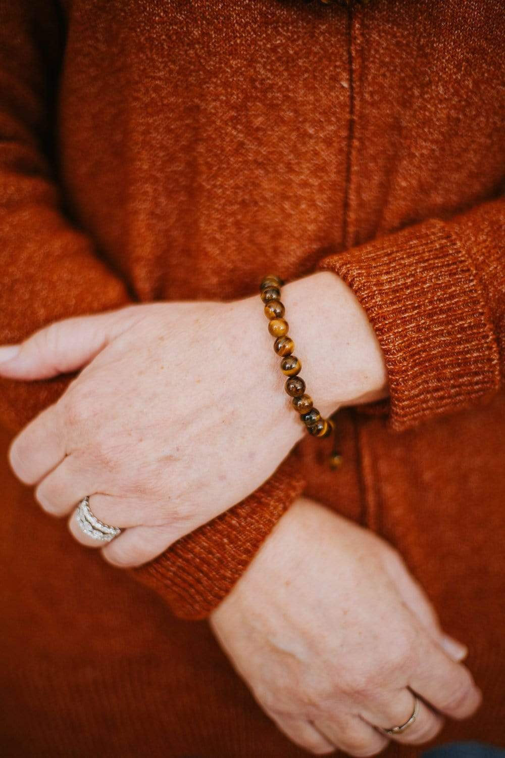 Wrist Malas Tiger Eye Wrist Mala wm014