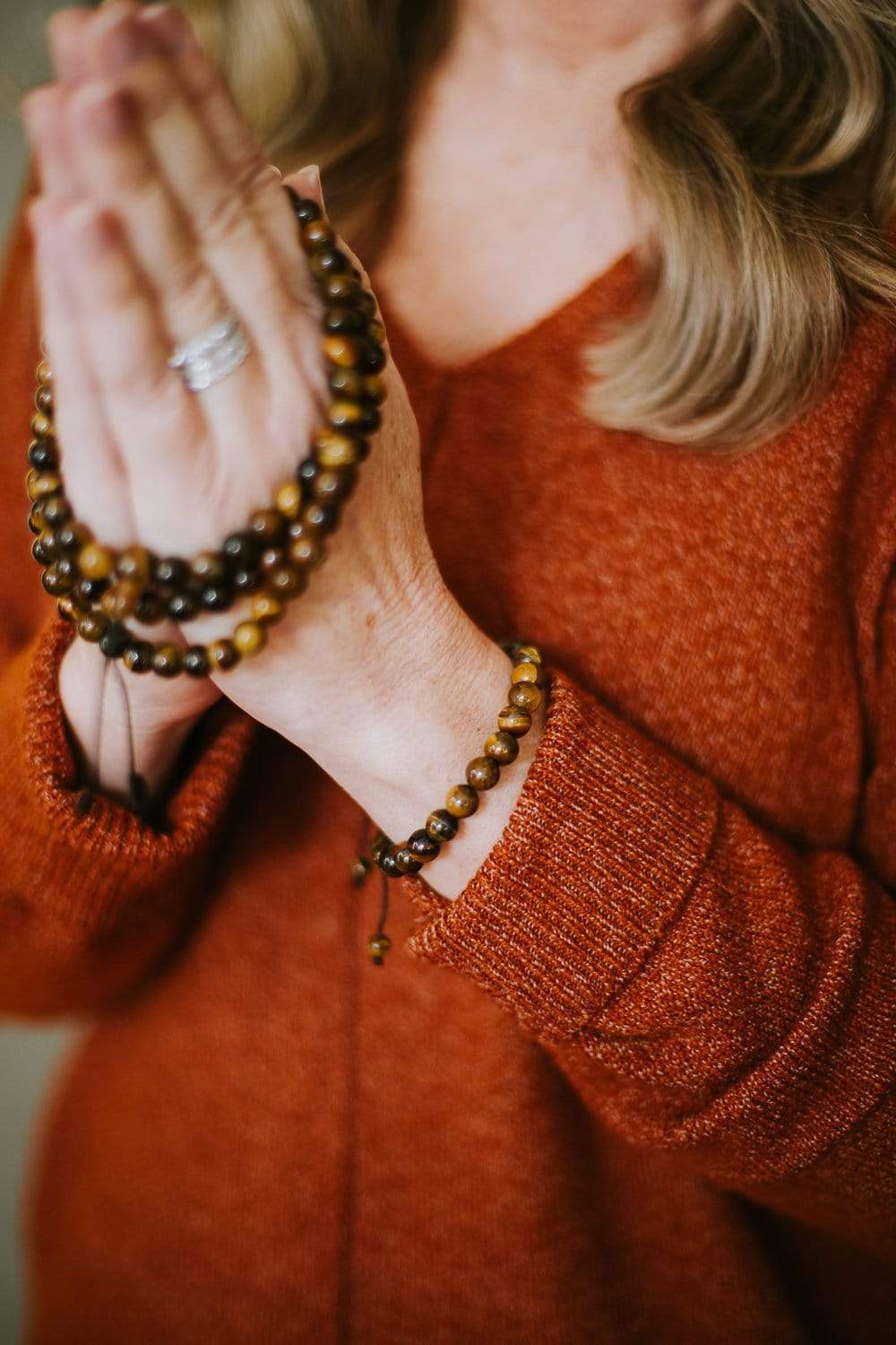 Wrist Malas Tiger Eye Wrist Mala wm014