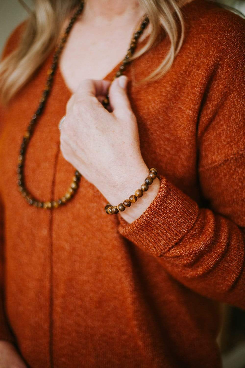 Wrist Malas Tiger Eye Wrist Mala wm014