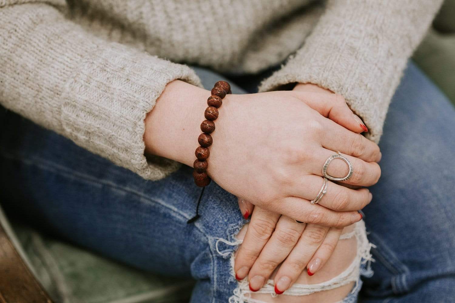 Wrist Malas True Antique Bodhi Wrist Mala WM559