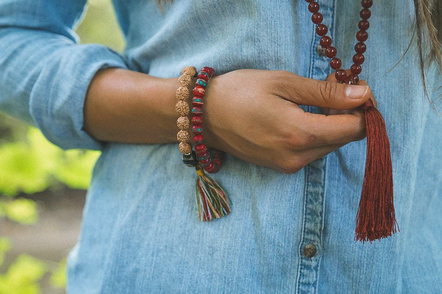 Wrist Malas Vintage Himalayan Wrist Mala WM432